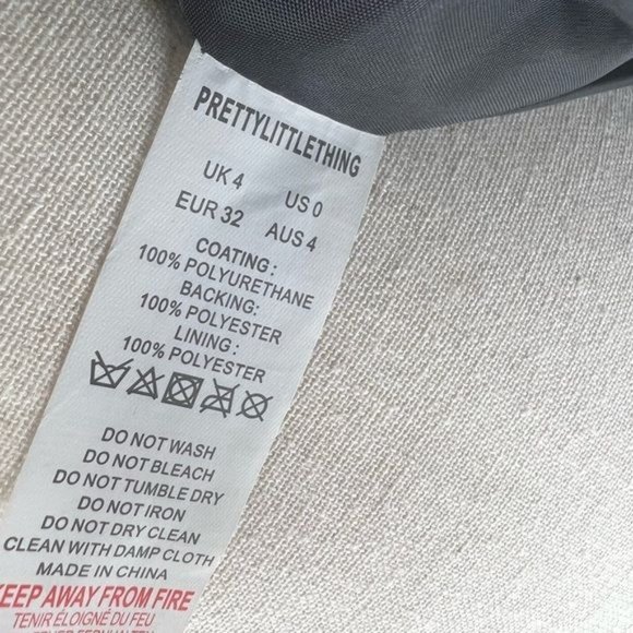 PrettyLittleThing Vinyl Padded Vest | 0 - Picture 8 of 10